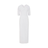 Fay Ribbed Midi Dress with Side Slit