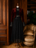 Harriet Black Lace Skirt