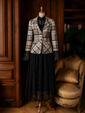 Matilda Tartan Wool Blazer