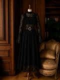 Evelyn Black Lace Blouse