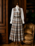 Rosamund Tartan Wool Skirt