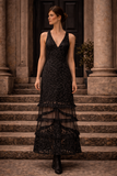 Verita 3D Lace Mesh Maxi Dress