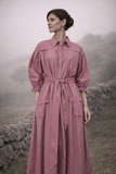 Eleonor Cotton Shirt Dress With Belt.