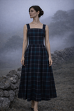 Stella Tartan Pinafore Midi Dress