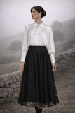 Daisy White Shirt With Belt
