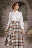 Rosamund Tartan Wool Skirt