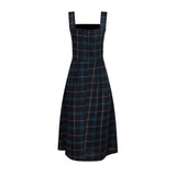 Stella Tartan Pinafore Midi Dress