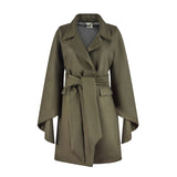 Edith Cashmere Coat With Cloak Sleeves