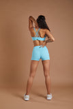 Women's Training Shorts - Sky Blue