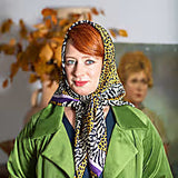 Silk Satin Shawl Scarf